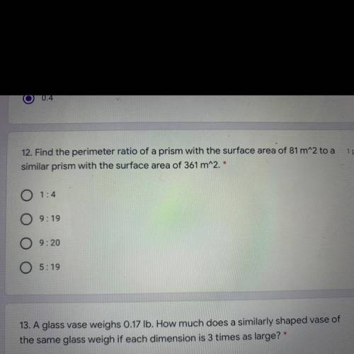 Need help ASAP stuck between two answers what do you think the correct one is