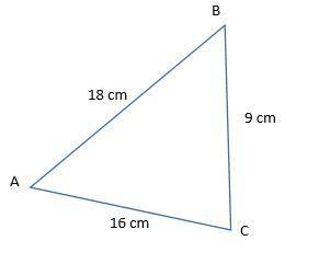 List the angles in order from largest to smallest.

A)∠C > ∠B > ∠A
B)∠C > ∠A > ∠B