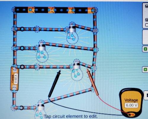 solve the analysis of a parallel circuit. There are 4 1.5V batteries and 4 10ohm bulbs. A picture o