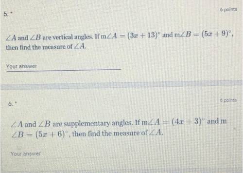 Please help with numbers 5 and 6