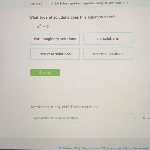 What type of solutions does this equation have?