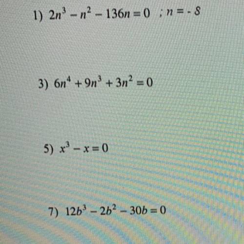 What are these 4? (Solved as polynomials)
