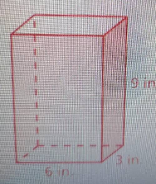 3.) Calculate the volume of the rectangular prism shown.
