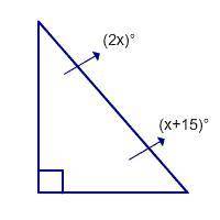 Find the value of x In this triangle
