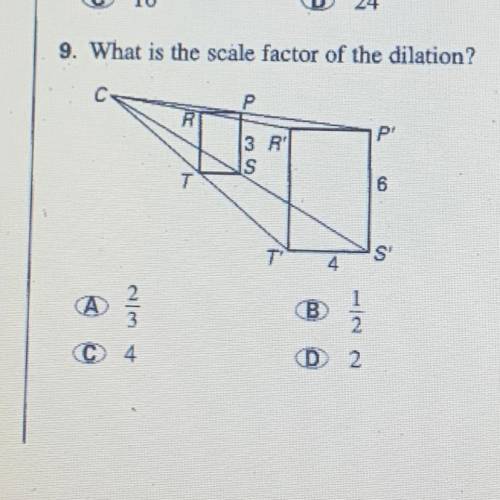 9. What is the scale factor of the dilation?