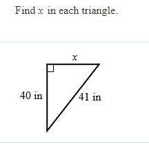 Find the x in the tringle