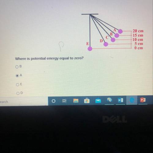 Where is the potential energy equal to zero?