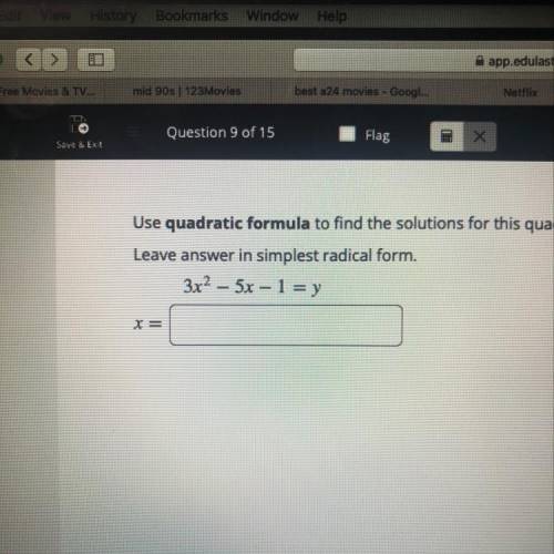 Leave answer in simplest radical form