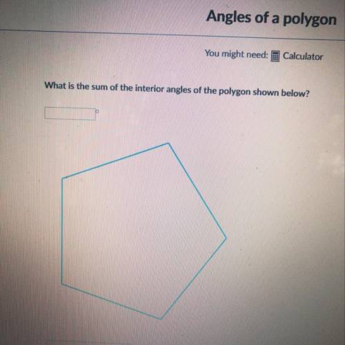 Sum interior of polygon help!