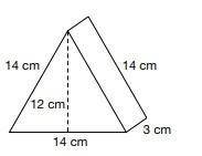 Calculate the surface area of the following shape

1. 450cm2
2. 294cm2
3. 358cm2
4. 716cm2