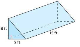 Find the volume of the prism.