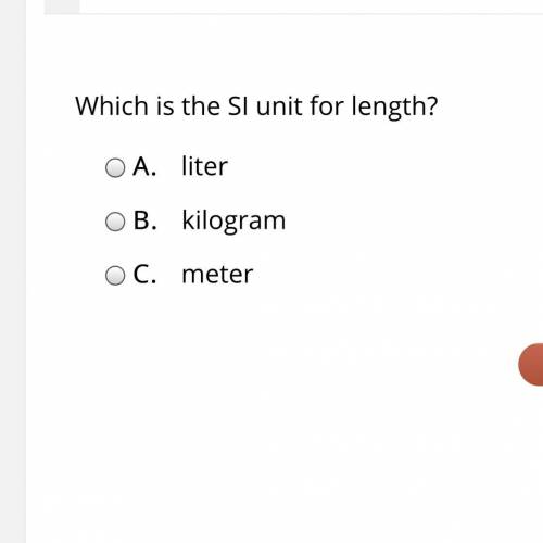 Which is the SI unit for length