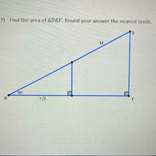 HOW DO I FIND THE AREA OF DEF?