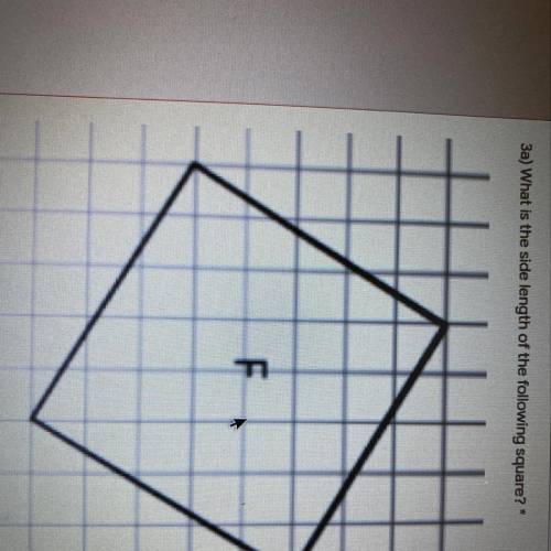 3a) What is the side length of the following square?*