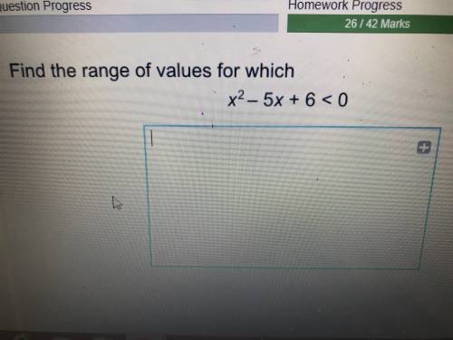 Find the range of values for which