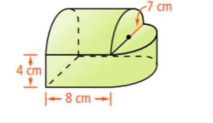 Find the VOLUME of this composite solid.