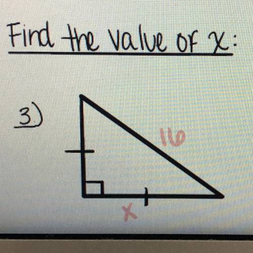 Find the value of x: