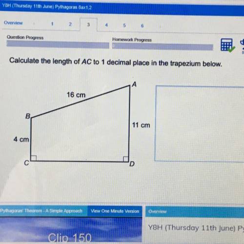 Calculate Ac to 1 decimal place