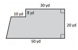 The diagram shows the dimensions of a school playground. What is the area of the playground?

a) 8