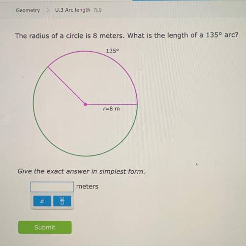 What is the length of a 135 arc