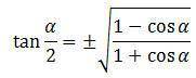 Use the following half-angle identity to find the exact value of tan165°. 
Image below