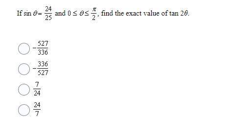 18. Find the exact value