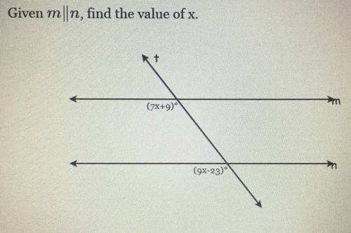 2 more left to go! find the value of “x”