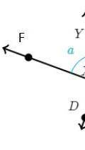 Question: What is the relations between < a and < b? 

Answer Choices: Vertical angles Compl