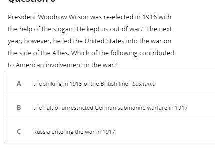 Which of the following contributed to American involvement in the war?