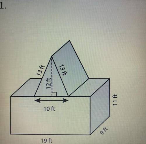 Calculate the surface area of the 3-D composite figure please!! show how you got the surface area