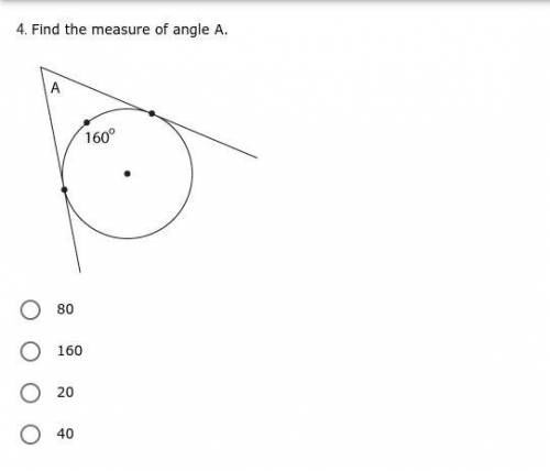 *ANSWER PLS & TY (: LAST QUESTION* Find the measure of angle A.