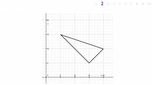 Determine the coordinates of the triangle to compute the perimeter of the triangle using the distan