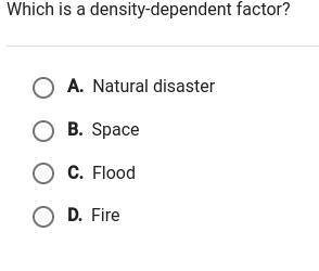 Which is a density-dependent factor?
