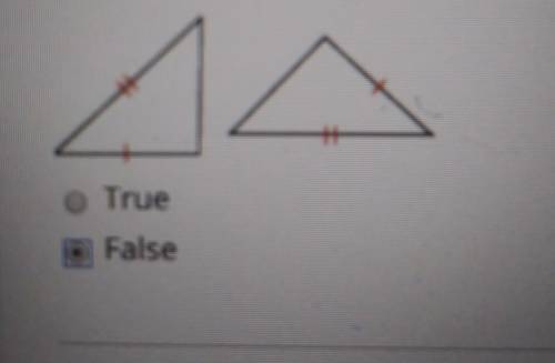 Based on one of the triangle congruence postulates the two triangles shown are congruent