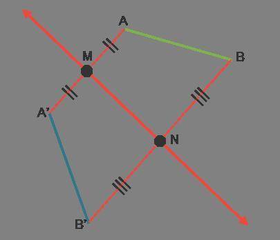 A reflection line is equidistant from a pre-image point and its image. Therefore, in segment AA’, p