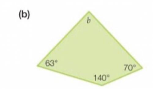 Help me solve (b) in this quadrilateral