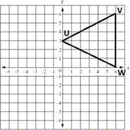 Triangle UVW is dilated with a scale factor of 1∕3 with the center of dilation at the origin. What