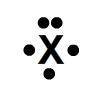 Match each element to its electron dot diagram. The symbol X represents the element. Refer to the p