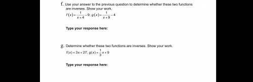Inverses of functions, will mark brainliest