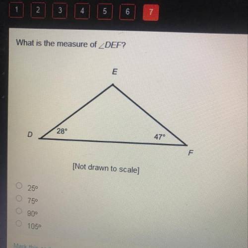 What is the measure of DEF