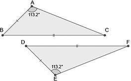 Can the two triangles be proven congruent through SSS or HL? answers: A) No, the triangles are cong