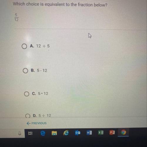 Which choice is equivalent to the fraction below