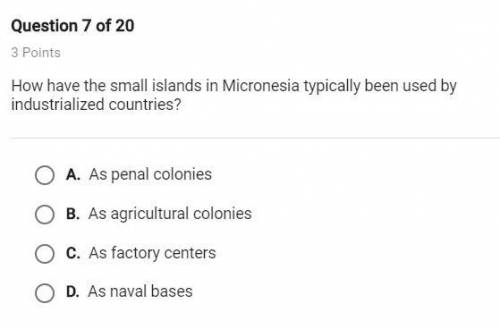 How have the small islands in Micronesia typically been used by industrialized countries?