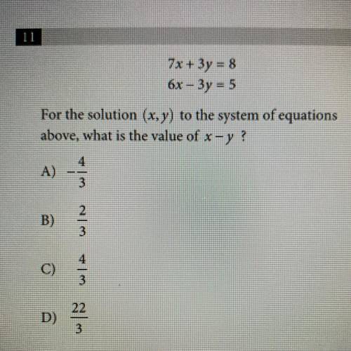 What is the value of x-y? Help please!!