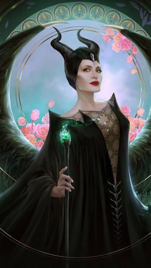 This was my godmother, Maleficent. She’s dead. *sobbing*