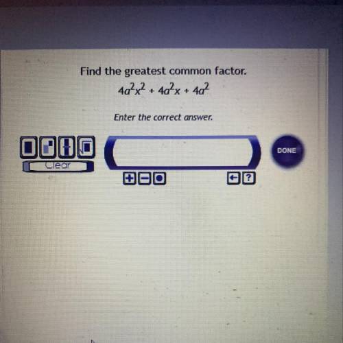 Find the greatest common factor.
42²x² + 42²x+ 40²
Enter the correct answer.