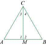 PLEASE HELP ASAP!! Complete the proof. Given: CM ⊥ AB ∠3 = ∠4 Prove: △AMC ≅ △BMC Use the informatio
