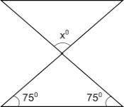 Find the measure of angle x in the figure below: 15° 25° 30° 60°