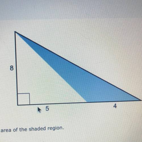 Find the area of the shaded region

a. 36 sq units
b. 17 sq units
c. 16 sq units
d. 32 sq units