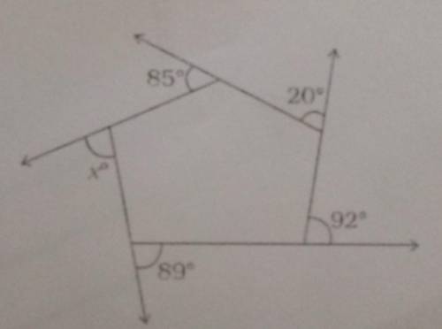In the figure given below, find the value of x.(please answer)